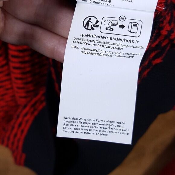 HUGO BOSS Sweater Mens XXL Red Pullover Crew Knit 100% Cotton SONDERSON $178 - Picture 6 of 9